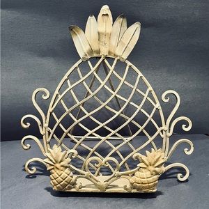 Gold Pineapple Plate Stand